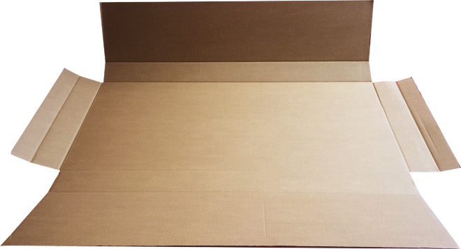 ポスターケースダンボール 88×88×418mm（B3・A3・B4対応） 1セット（300枚：50枚入×6梱包） 森紙業 - 3